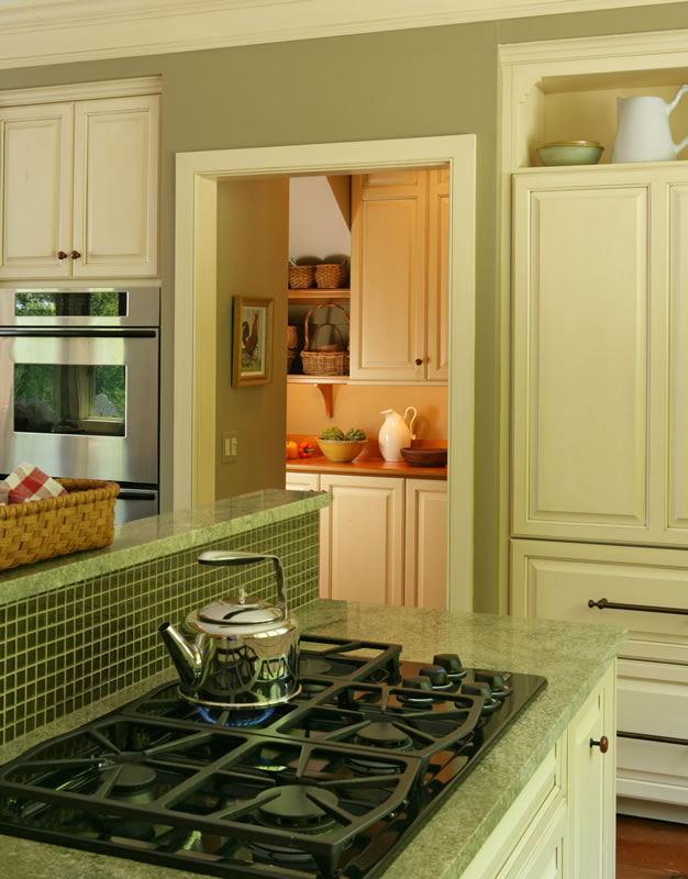 traditional kitchen with pantry by designs for living vt