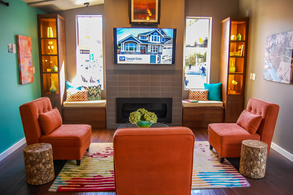 Modern Kitchen/Living Space Embraces Color, Innovation and Creativity